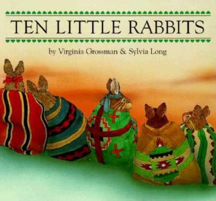 Book cover for Ten Little Rabbits Board Book