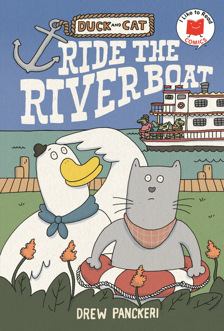 Book cover for Duck and Cat Ride the Riverboat