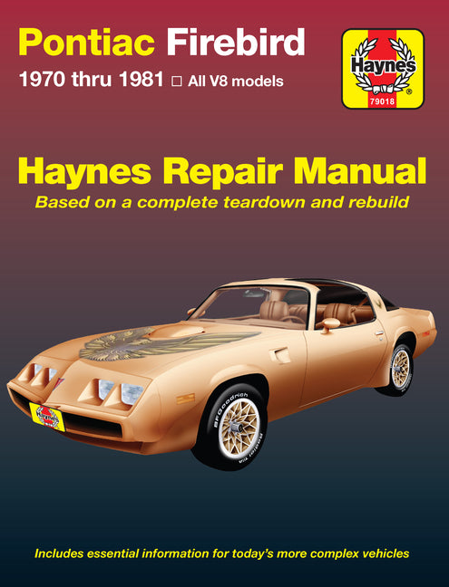 Book cover for Pontiac Firebird, Trans Am, Formula & Esprit 1970-81