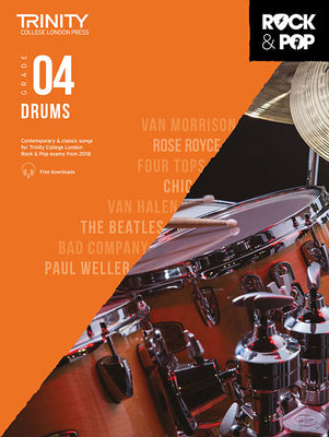 Book cover for Trinity Rock & Pop 2018 Drums: Grade 4