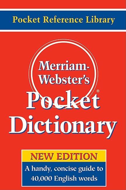 Book cover for Merriam-Webster's Pocket Dictionary