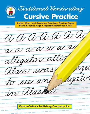 Book cover for Traditional Handwriting: Cursive Practice, Grades 2 - 5