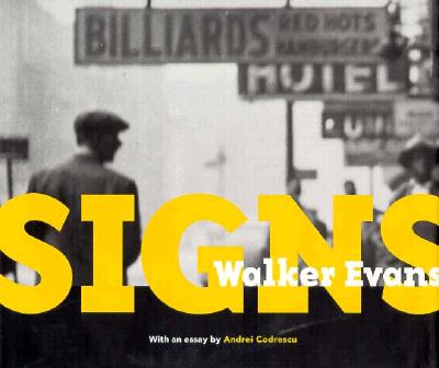 Book cover for Walker Evans: Signs