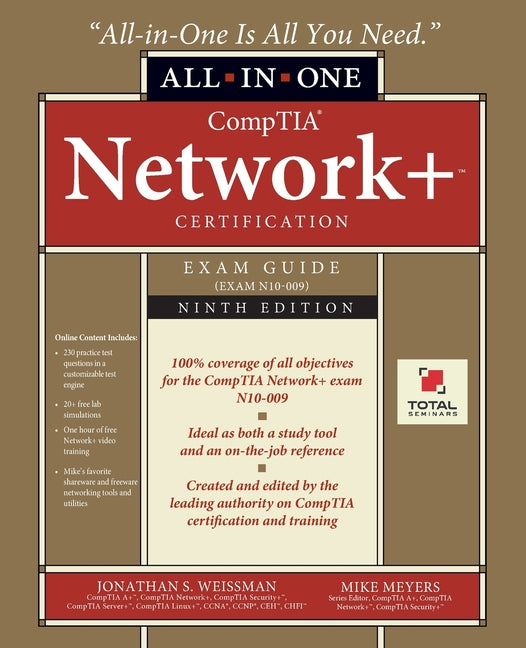 Book cover for CompTIA Network+ Certification All-in-One Exam Guide, Ninth Edition (Exam N10-009)