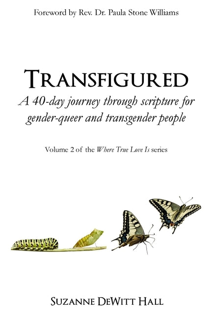 Book cover for Transfigured: A 40-day journey through scripture for gender-queer and transgender people