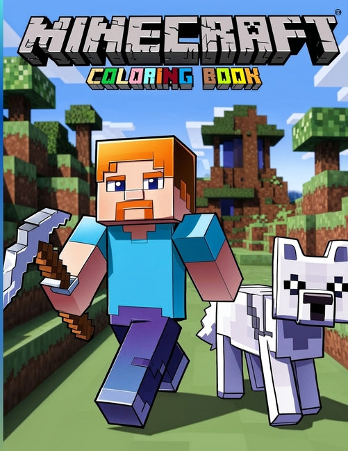 Book cover for Minecraft Coloring Book