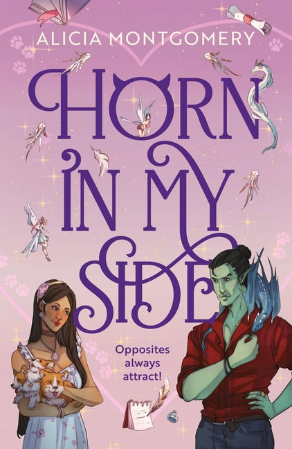 Book cover for Horn in My Side: A New Sweet and Spicy, Enemies-To-Lovers Monster Romance Perfect for Fans of the Baby Dragon Cafe and Tusk Love!