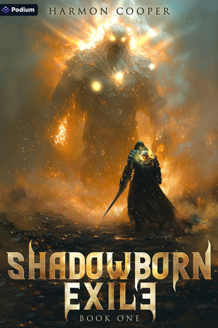 Book cover for Shadowborn Exile: A Litrpg Progression Fantasy