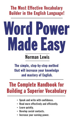Book cover for Word Power Made Easy: The Complete Handbook for Building a Superior Vocabulary