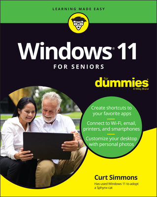 Book cover for Windows 11 for Seniors for Dummies