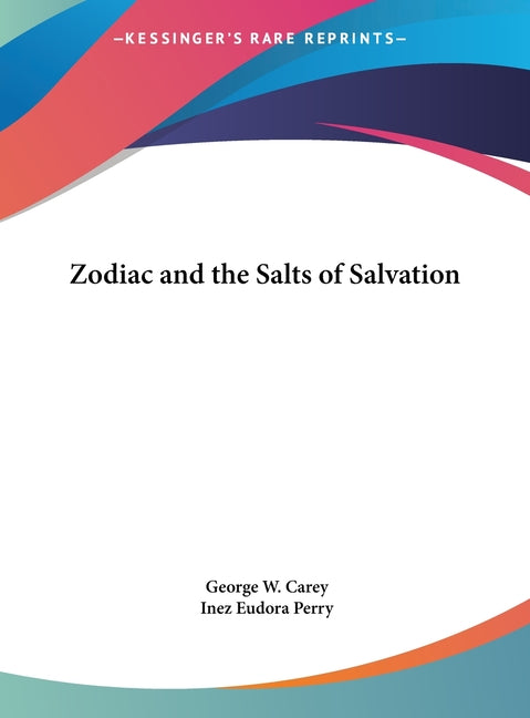 Book cover for Zodiac and the Salts of Salvation