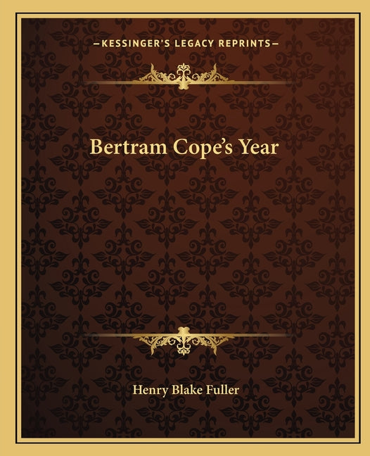 Book cover for Bertram Cope's Year