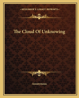 Book cover for The Cloud Of Unknowing
