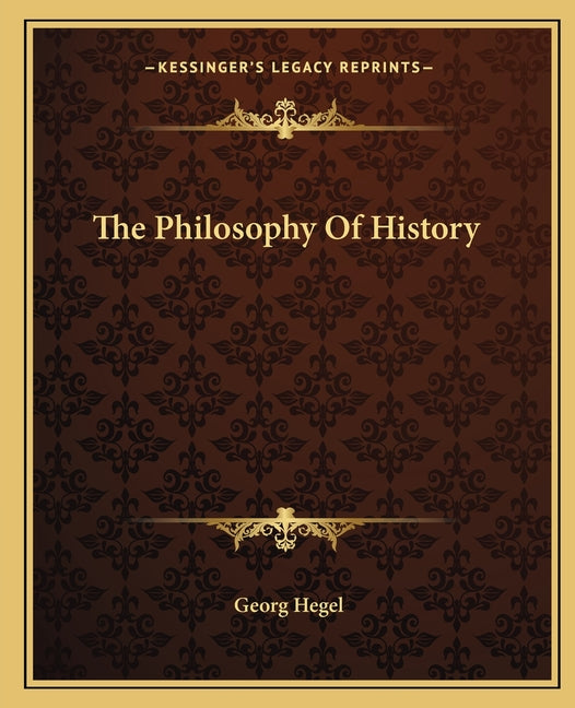 Book cover for Philosophy of History