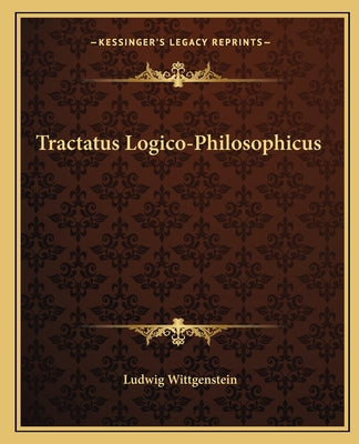 Book cover for Tractatus Logico-Philosophicus