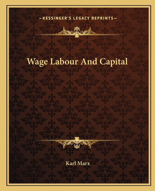 Book cover for Wage Labour and Capital