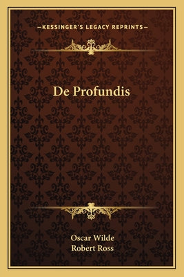 Book cover for De Profundis