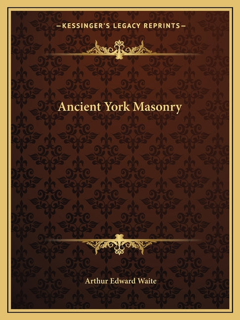 Book cover for Ancient York Masonry