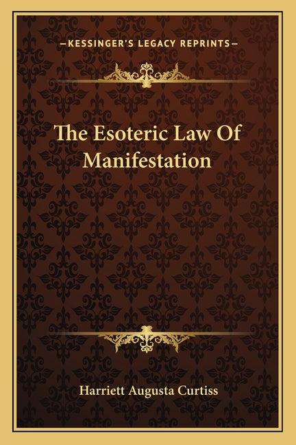 Book cover for Esoteric Law Of Manifestation