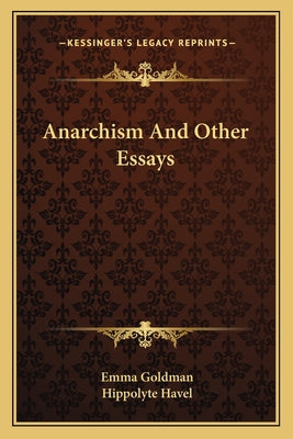 Book cover for Anarchism And Other Essays