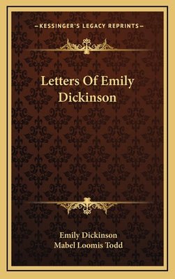 Book cover for Letters Of Emily Dickinson