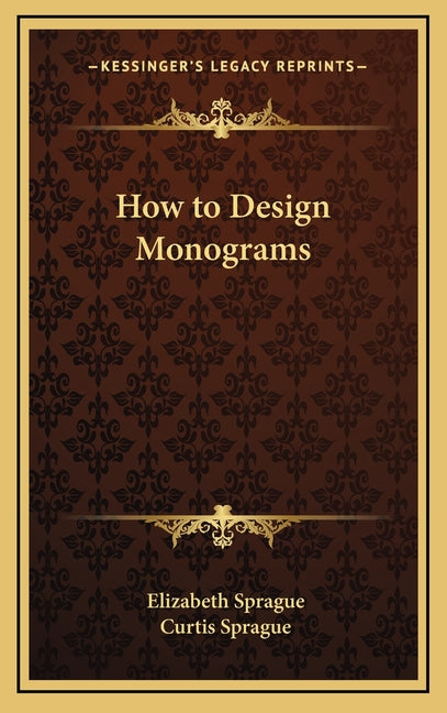 Book cover for How to Design Monograms
