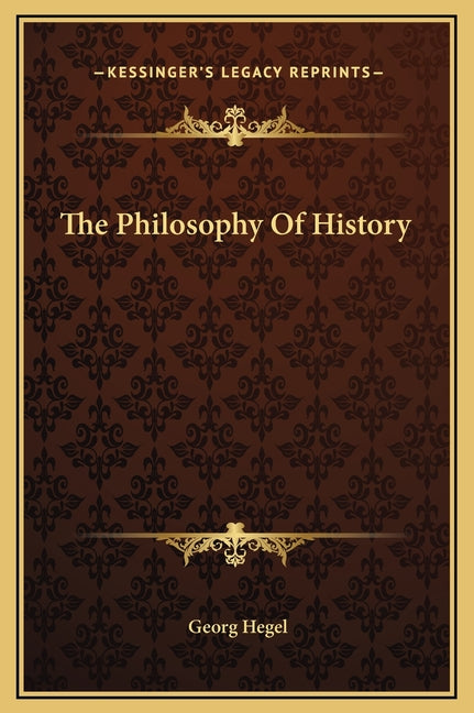 Book cover for Philosophy of History