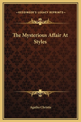 Book cover for The Mysterious Affair At Styles