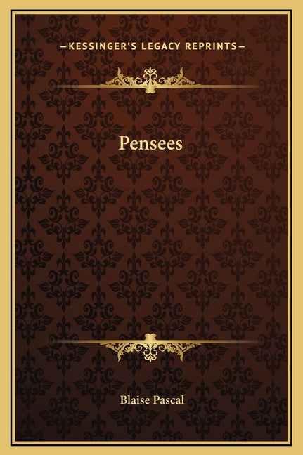 Book cover for Pensees