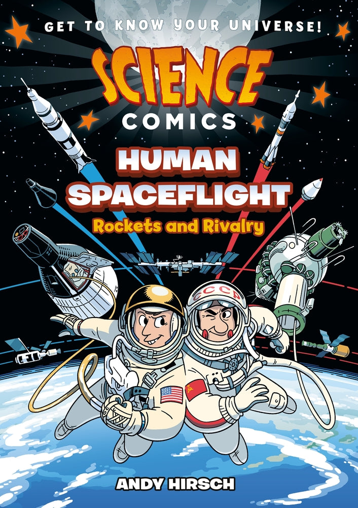 Book cover for Science Comics: Human Spaceflight: Rockets and Rivalry