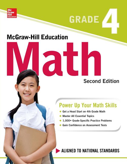 Book cover for McGraw-Hill Education Math Grade 4, Second Edition