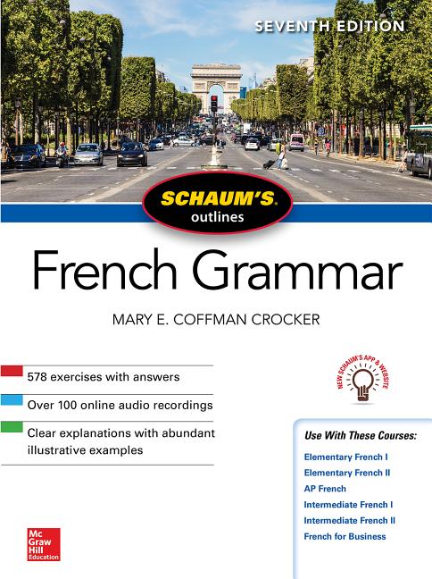 Book cover for Schaum's Outline of French Grammar, Seventh Edition