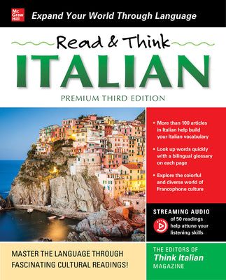 Book cover for Read & Think Italian, Premium Third Edition