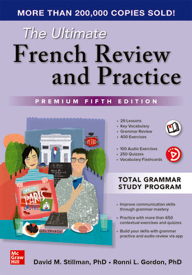 Book cover for The Ultimate French Review and Practice, Premium Fifth Edition