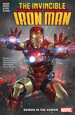 Book cover for Invincible Iron Man by Gerry Duggan Vol. 1: Demon in the Armor