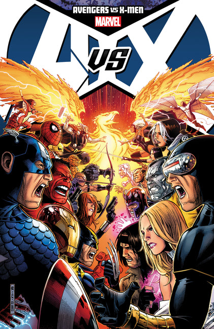 Book cover for Avengers vs. X-Men [New Printing]