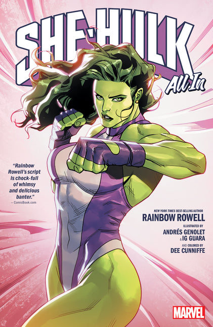 Book cover for She-Hulk by Rainbow Rowell Vol. 5: All in