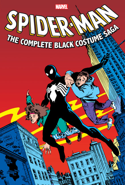 Book cover for Spider-Man: The Complete Black Costume Saga Omnibus Ron Frenz Cover