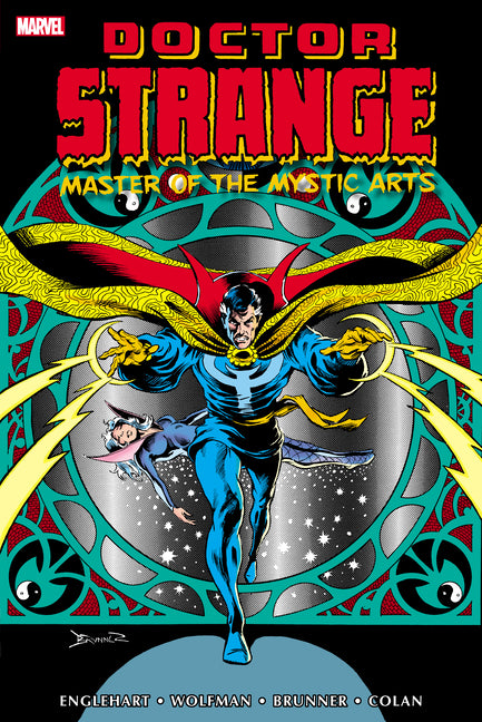 Book cover for Doctor Strange: Master of the Mystic Arts Omnibus Vol. 1 Frank Brunner Doctor Strange & Clea Cover