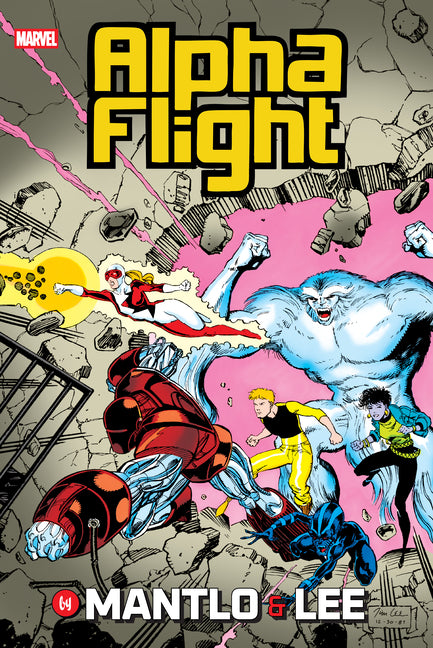 Book cover for Alpha Flight by Mantlo & Lee Omnibus Jim Lee Cover