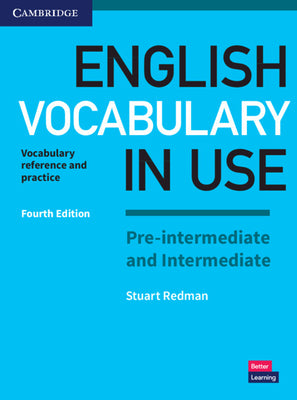 Book cover for English Vocabulary in Use Pre-Intermediate and Intermediate Book with Answers: Vocabulary Reference and Practice