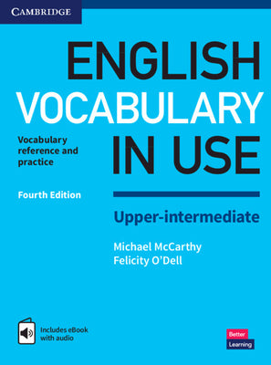 Book cover for English Vocabulary in Use Upper-Intermediate Book with Answers and Enhanced eBook: Vocabulary Reference and Practice