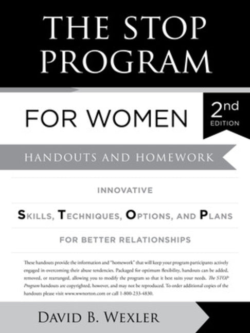 Book cover for Stop Program for Women: Handouts and Homework