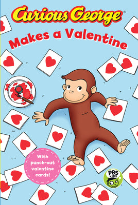 Book cover for Curious George Makes a Valentine (Cgtv Reader)