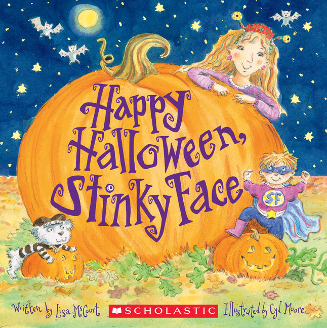 Book cover for Happy Halloween, Stinky Face