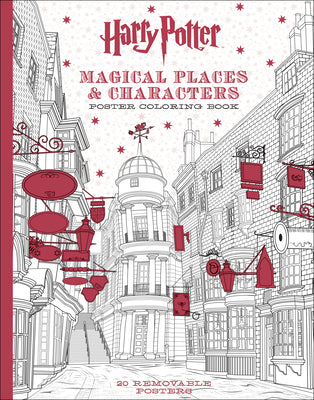 Book cover for Harry Potter Magical Places & Characters Poster Coloring Book