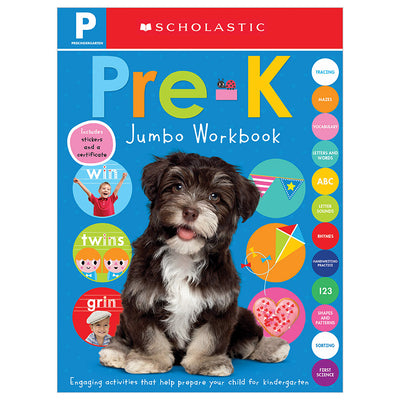 Book cover for Pre-K Jumbo Workbook: Scholastic Early Learners (Jumbo Workbook)