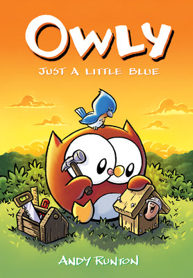 Book cover for Just a Little Blue: A Graphic Novel (Owly #2): Volume 2