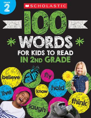 Book cover for 100 Words for Kids to Read in Second Grade Workbook