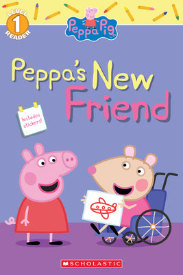 Book cover for Peppa's New Friend (Peppa Pig Level 1 Reader with Stickers)